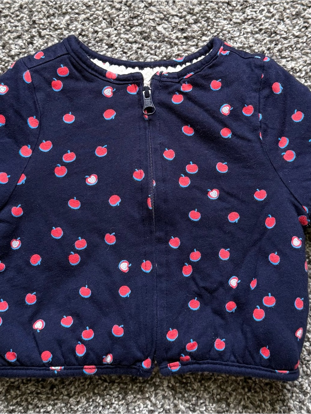 Baby GAP 0-3 month zip up sherpa lined jacket